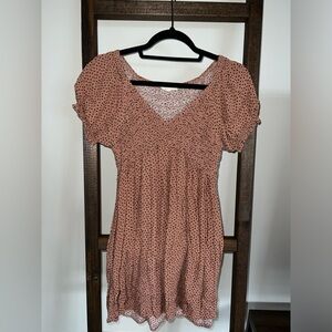 Tan Polka Dot Dress